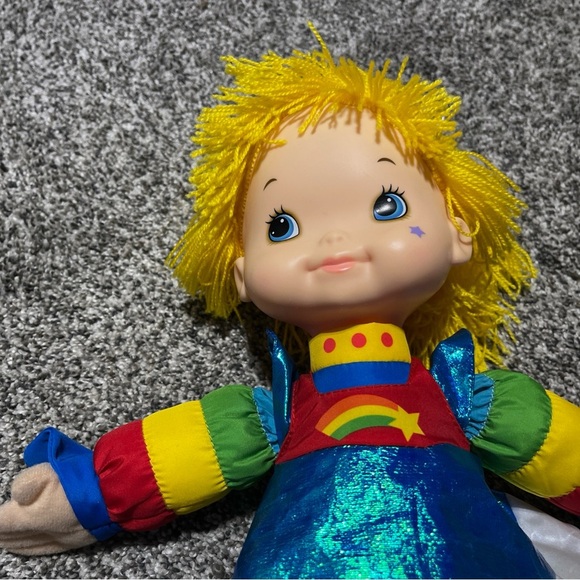 Rainbow Brite Large 18" Doll Mattel Hallmark Bright Color Toy Yarn Hair Note - Picture 3 of 11